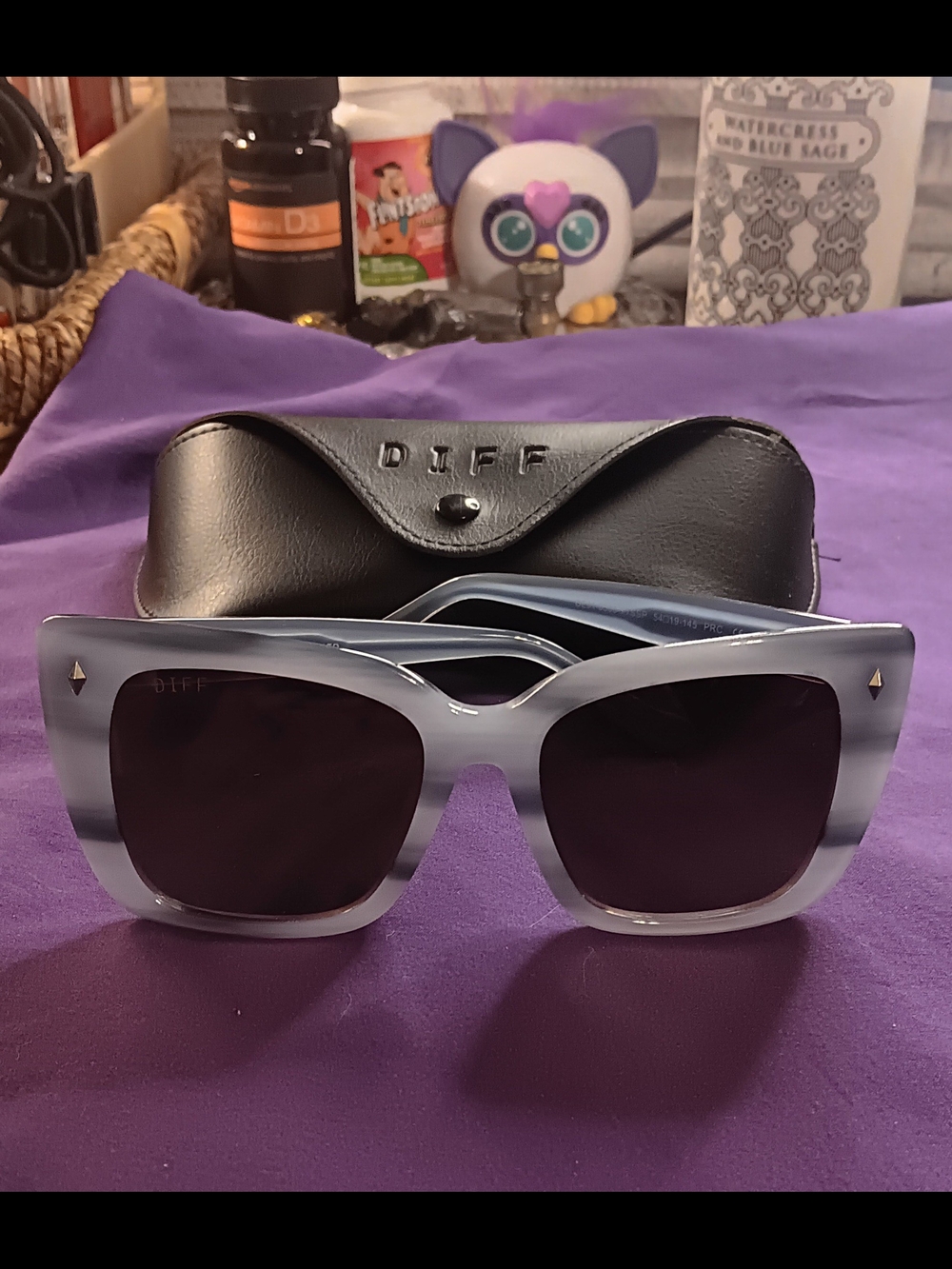 DIFF STAR WARS Blue Sunglasses With Leather Case